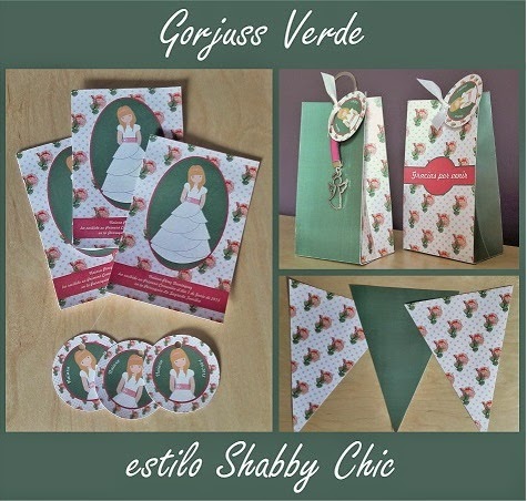 Gorjuss estilo Shabby Chic para Comunión