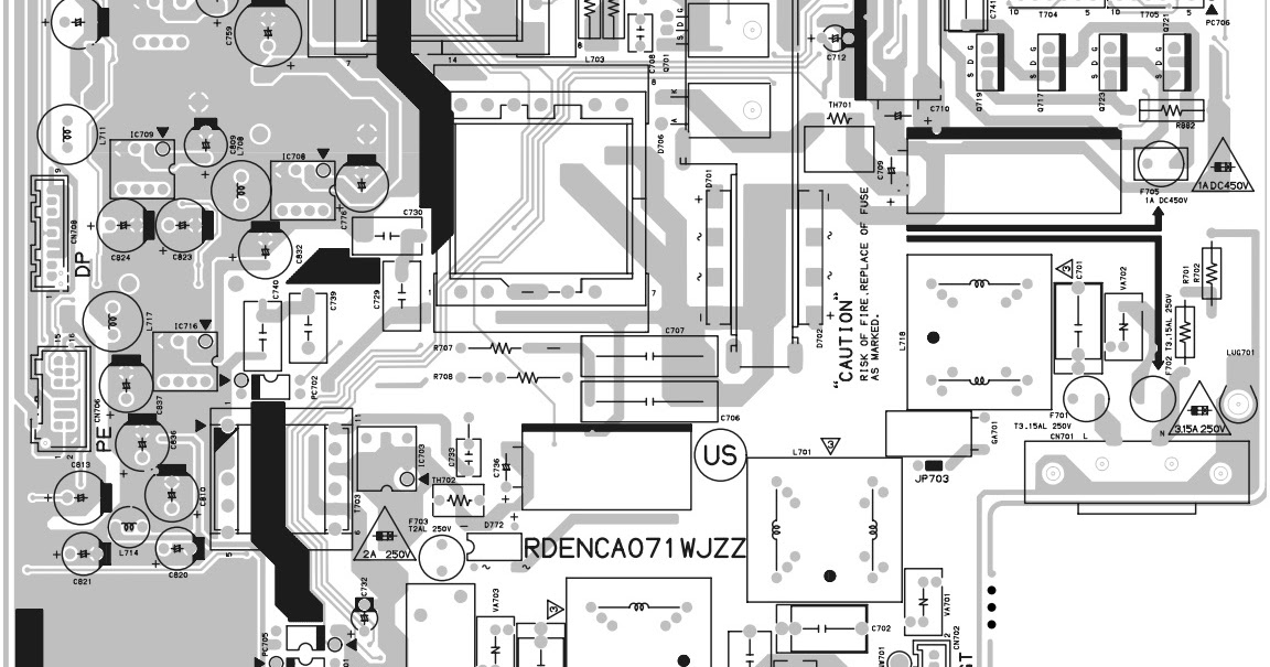 Schematic Diagrams Sharp RDENCA071WJZ SMPS schematic Sharp LC26GD4U
