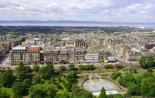 Scotland Edinburgh from castle