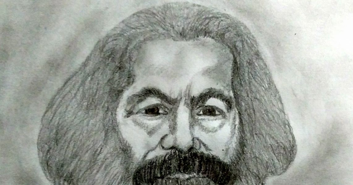 GOOGLE -My Own work on Google : PENCIL DRAWING - KARL MARX