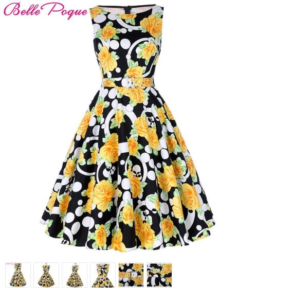 Frock Dress For Teenage Girl - Polka Dot Dress - Womens Fashion Stores Canada - Clothes Sale Uk