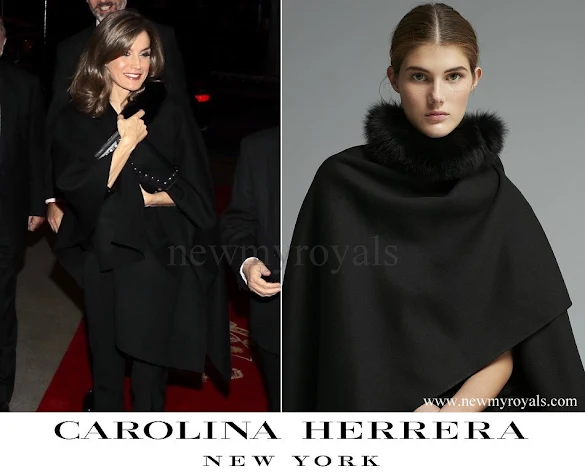 Queen Letizia wore Carolina Herrera Cape