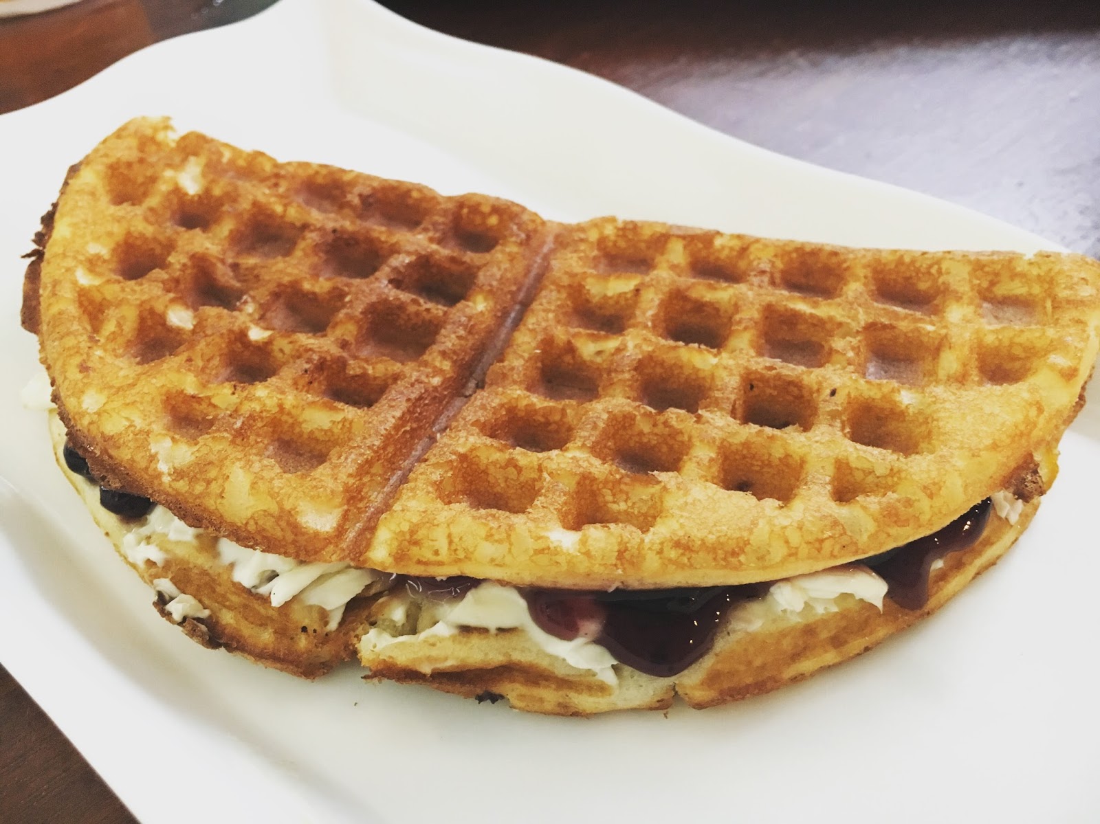 Get refreshing iced coffee and tummyfilling breakfast waffles at