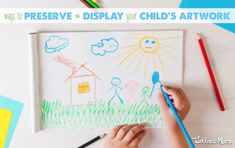 Tips on displaying kid's art