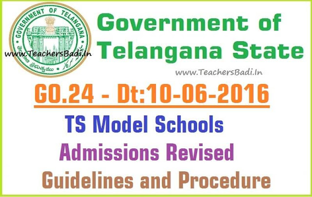 TS Model Schools Admissions Revised Guidelines and Procedure TS Model Schools,Admissions,Guidelines and Procedure