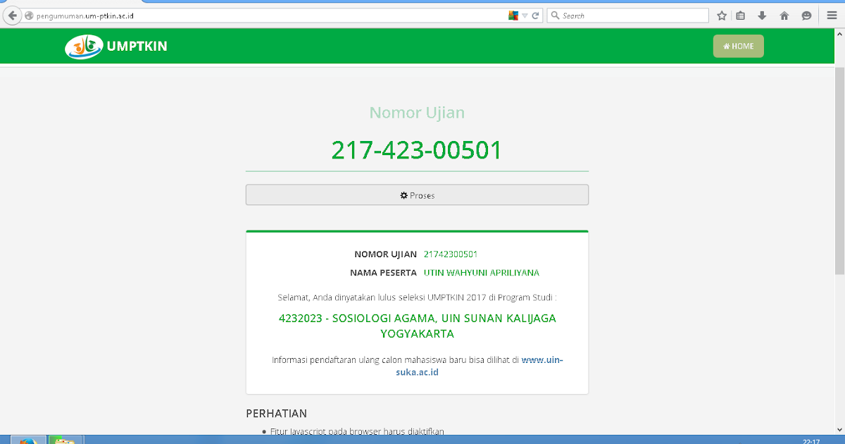 Pengalaman Ikut Umptkin