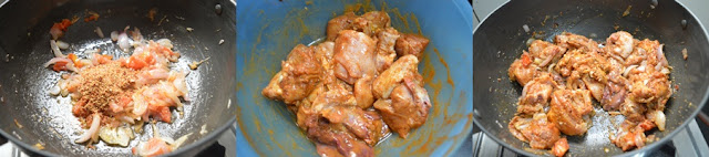 Step 6 -Nadan Kozhi Curry | Nadan Chicken Curry | Kerala Style Chicken Curry