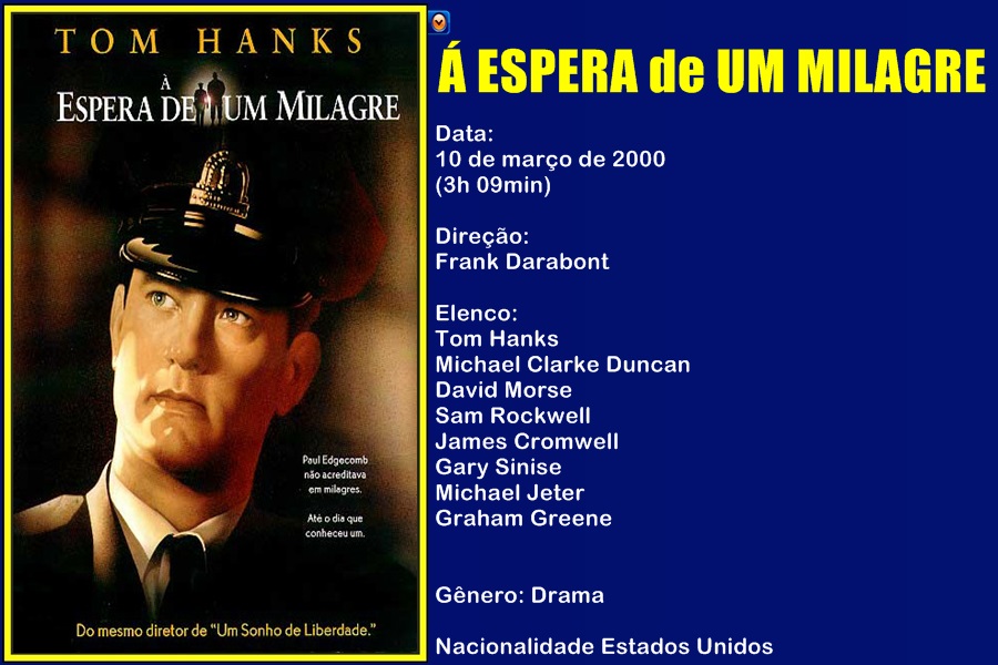 LEGENDA MAX À ESPERA de UM MILAGRE (1999) Frank Darabont / Crítica