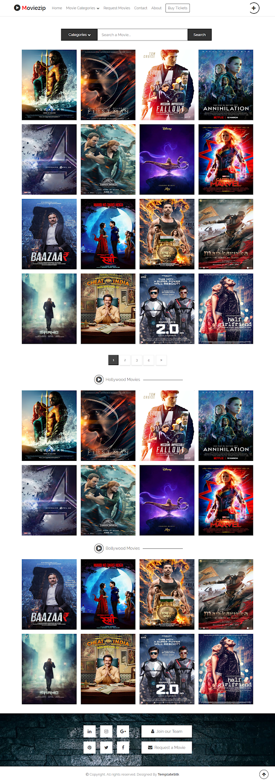 Moviezip Responsive Blogger Theme