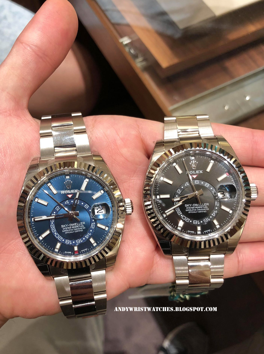 C,segment Wrist Watches Rolex Sky,Dweller Model No. 326938