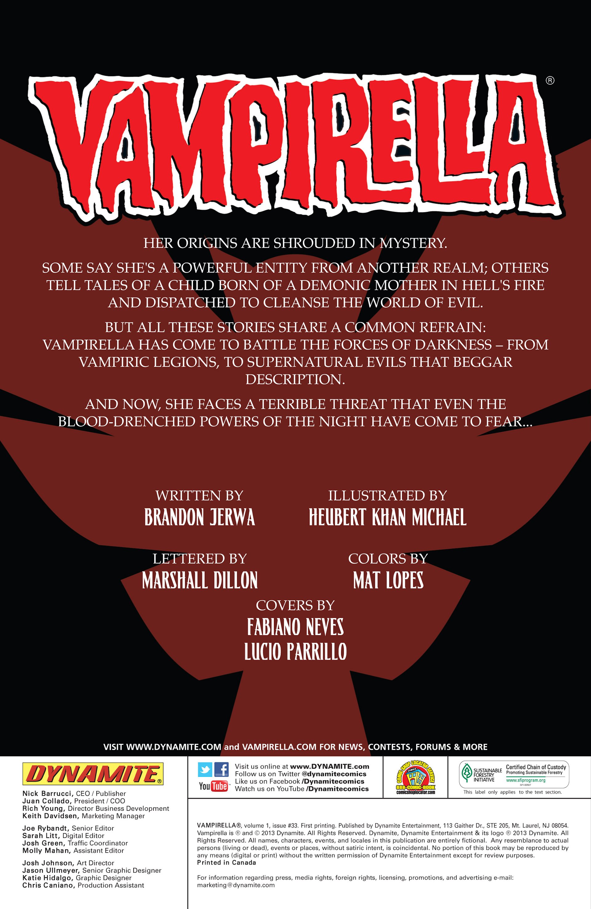 Read online Vampirella (2010) comic -  Issue #33 - 3