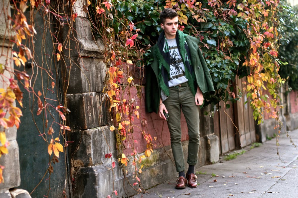 doublju coat manteau en laine - dries van noten écharpe scarf - asos jeans - chaussures shoes céline  - celioclub t-shirt - blog mode homme mensfashion