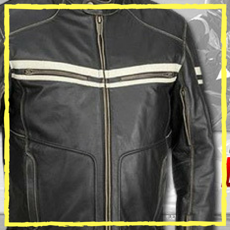 Wearing motorcycle jacket for safety as well as for comfort and fashion