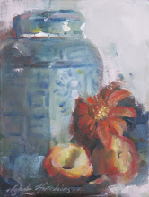 Ginger Jar with Peaches