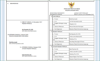 Menu cetak form Prestasi Kerja Aplikasi Penilaian Sasaran Kinerja Pegawai (SKP - KKI)