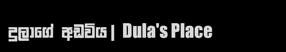 දුලාගේ අඩවිය | Dula's Place