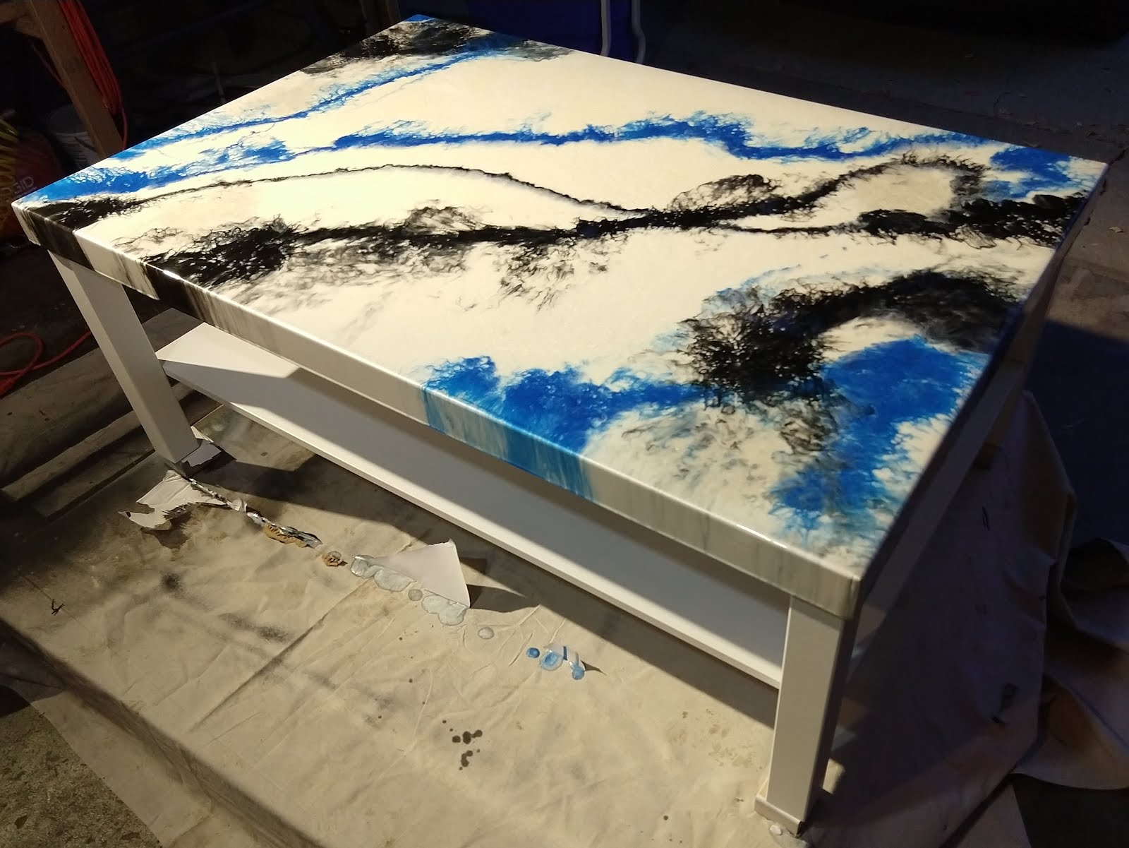 New Epoxy Top for a Struggling Ikea Table