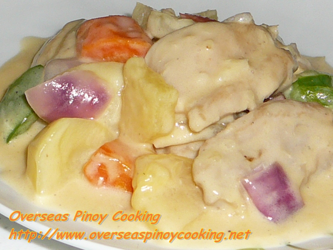 Cheesy Pineapple Chicken, Pininyahang Manok with Cheese