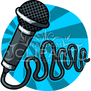 rayas negro profil microphone cartoon