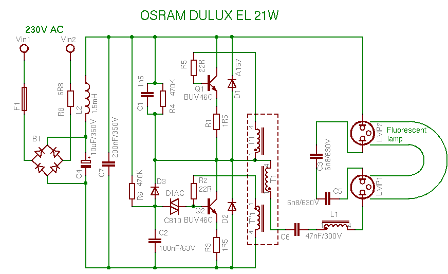 Konsep 33 Skema Ballast Elektronik Philips Simple Dan Minimalis, Skema Pcb