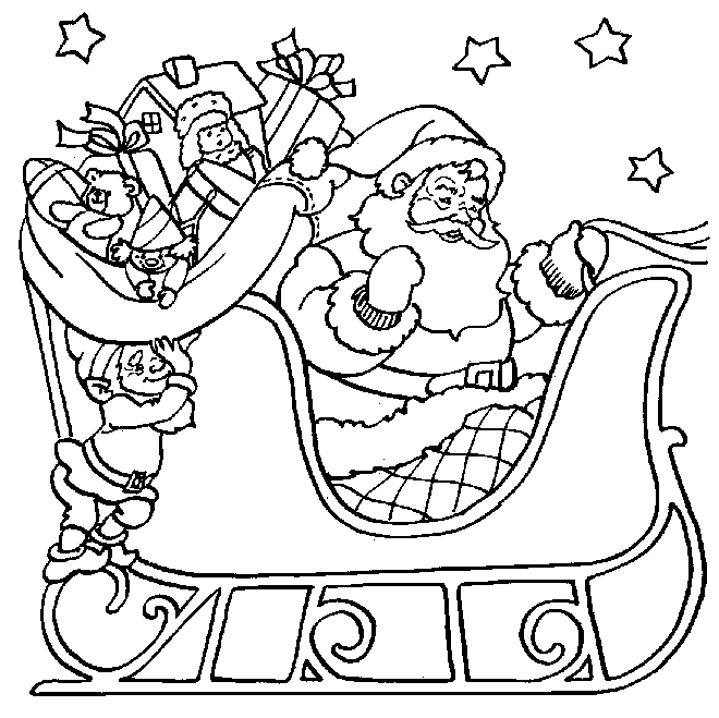 Santa Claus Coloring Pages | Fantasy Coloring Pages