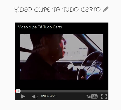 vIDEOCLIPe - tÁ tUDO cERTO