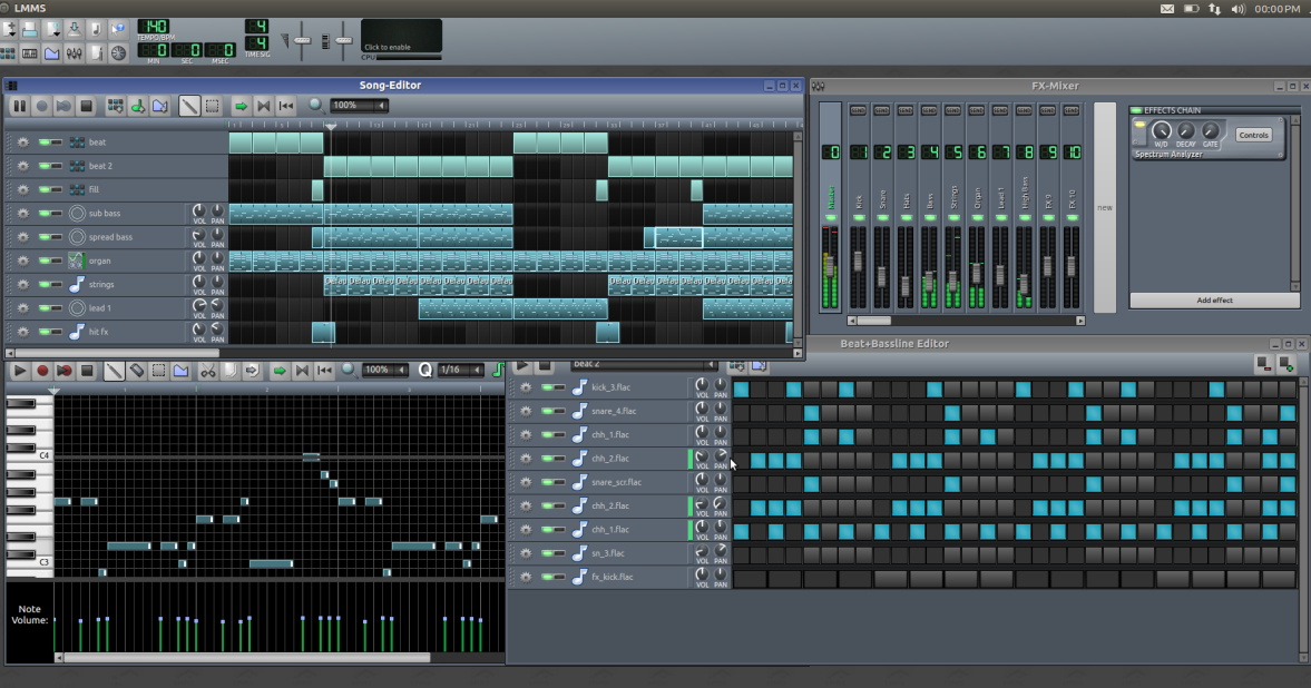 Composer de la musique séquenceur midi ou audio