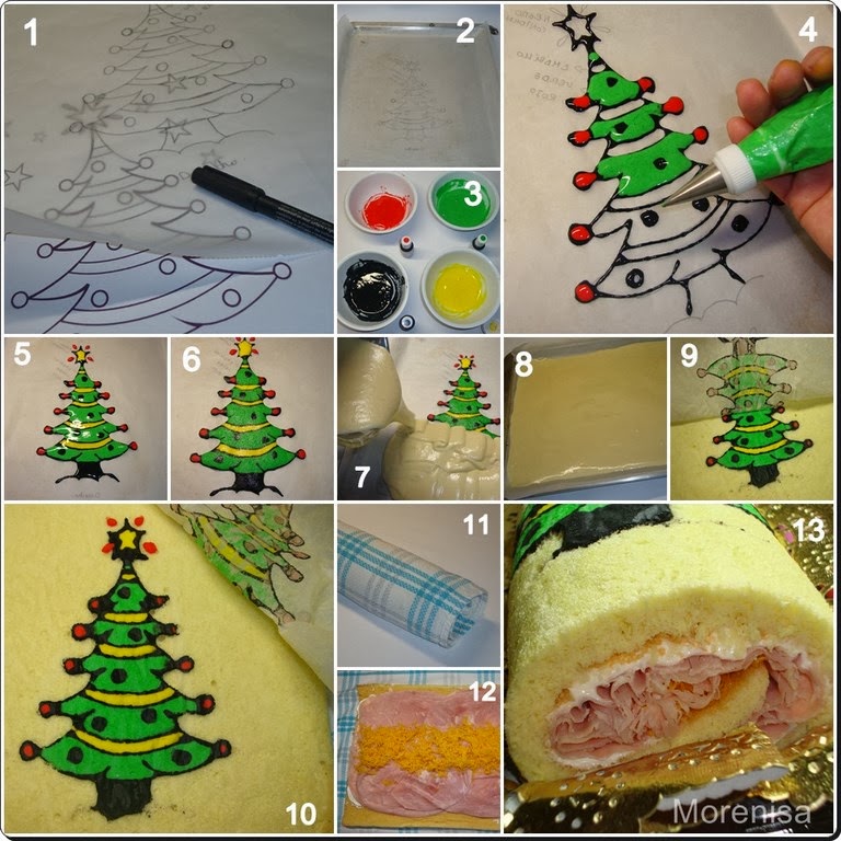 LA COCINA DE MORENISA: Rollo Navideño Decorado
