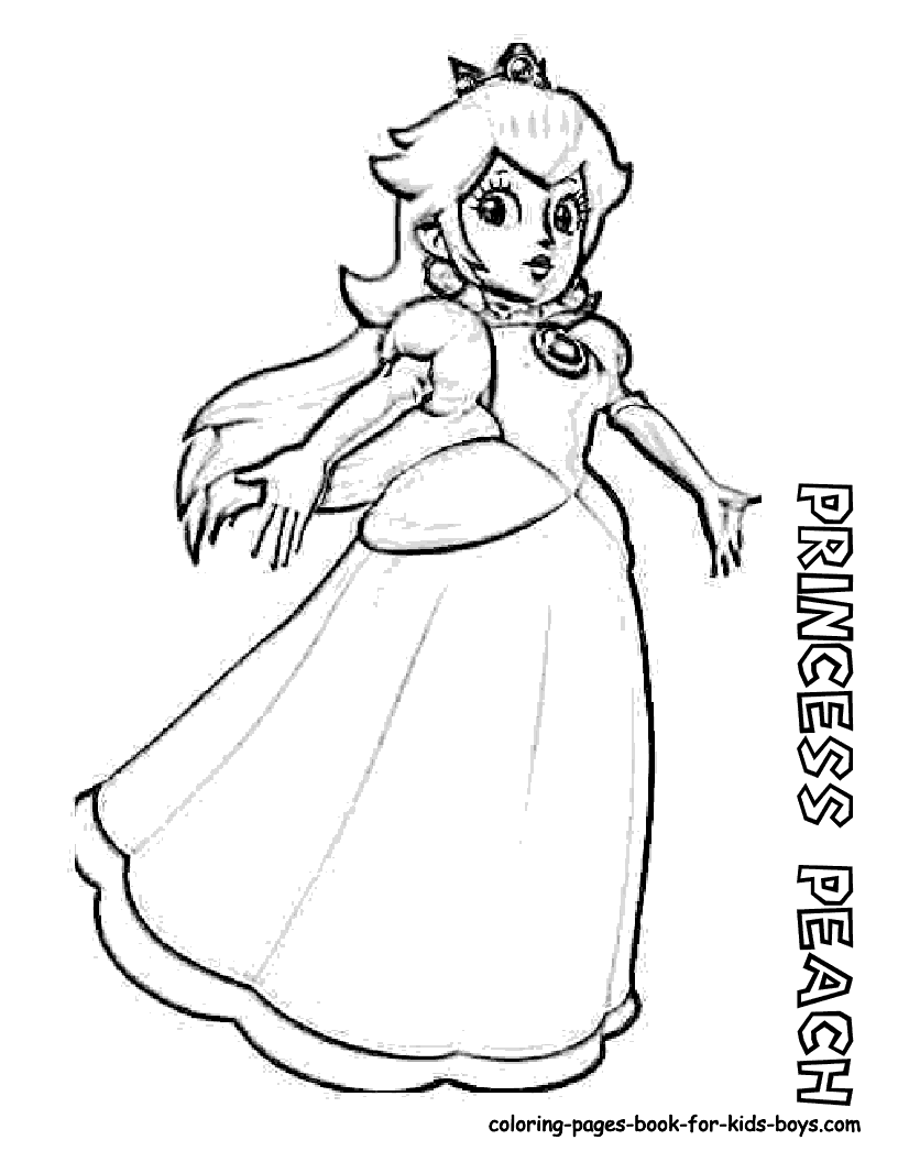 princesses drawings and princess peach on pinterest on bowser coloring pages id=31189