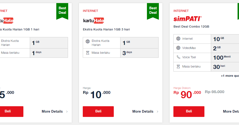 Paket Best Deal Telkomsel Combo Internet Termurah - Paket Internet Paket Best Deal Telkomsel Combo Internet Termurah - Paket Internet