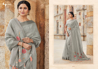 LT fabric Naisha Line Silk bridal Saree