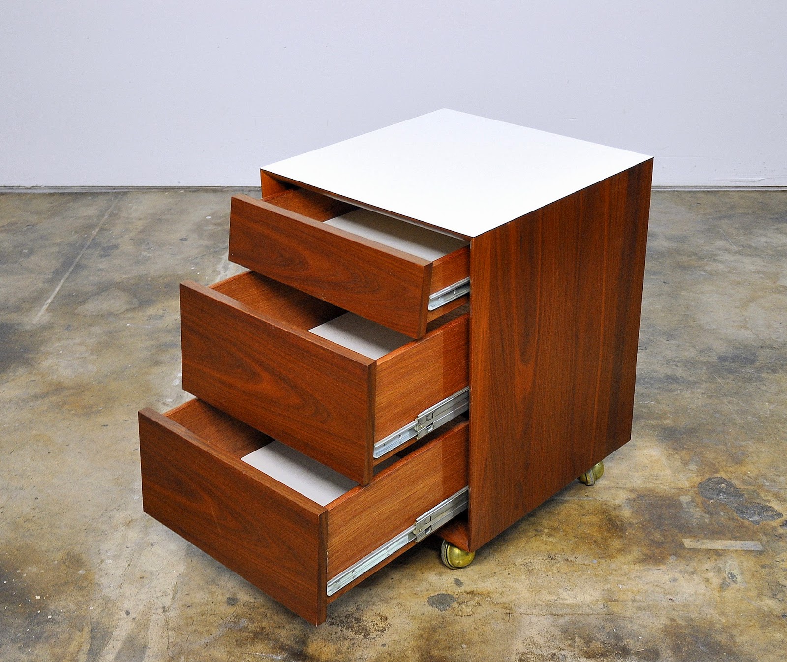 SELECT MODERN Mid Century Rolling Bar Cart, Nightstand or Side Table