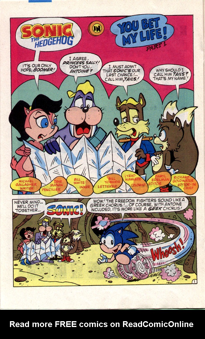 Read online Sonic The Hedgehog comic -  Issue #1 - 16