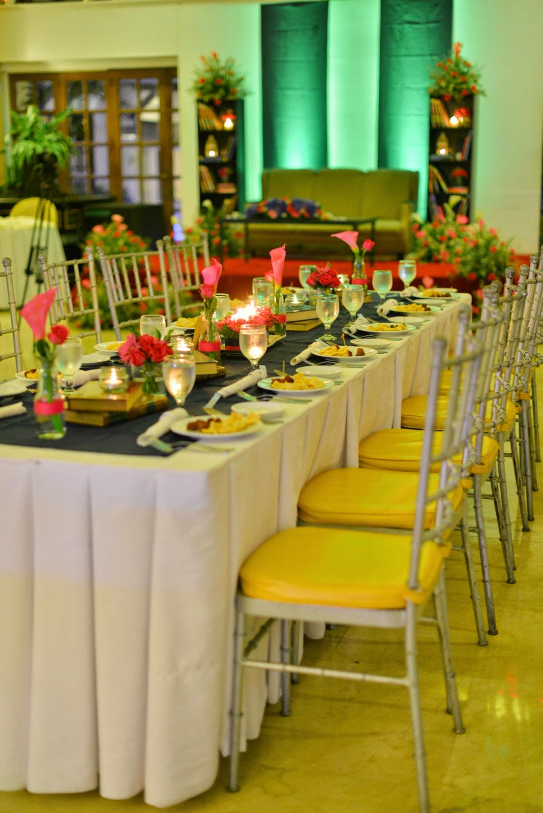 wedding reception table