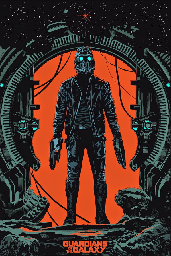 San Diego Comic-Con 2014 Exclusive Star-Lord Guardians of the Galaxy Screen Print by Francesco Francavilla