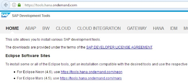 SAP tools for Eclipse