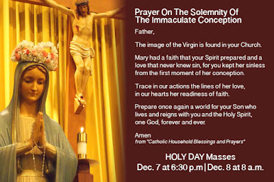 Feast of the Immaculate Conception Day quotes, Prayer Feast of the Immaculate Conception Day quotes, Prayer