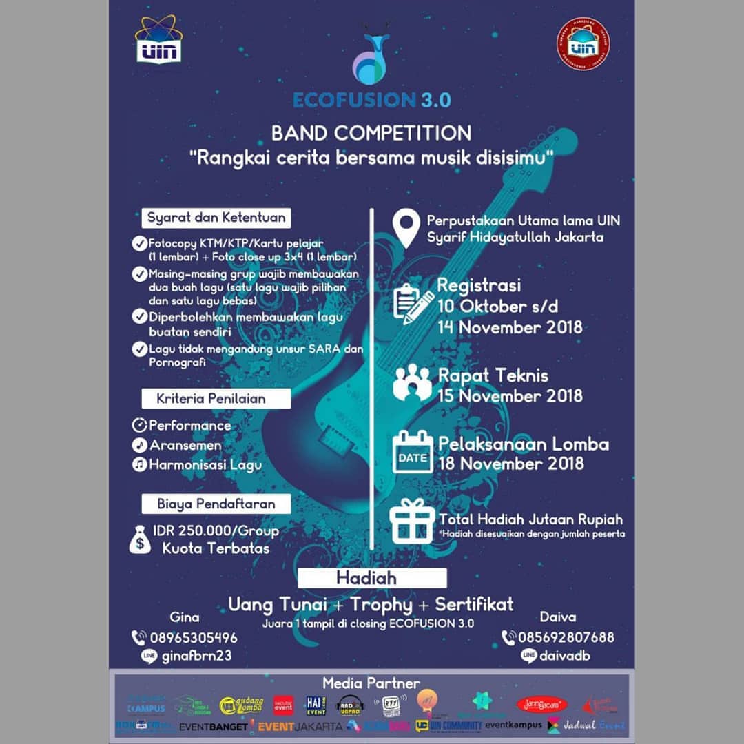 Lomba Band Competition ECOFUSION 2018 Pelajar Lomba Band Competition ECOFUSION 2018 Pelajar