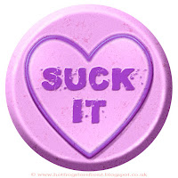 Suck It text on Love Heart sweet free image for texting