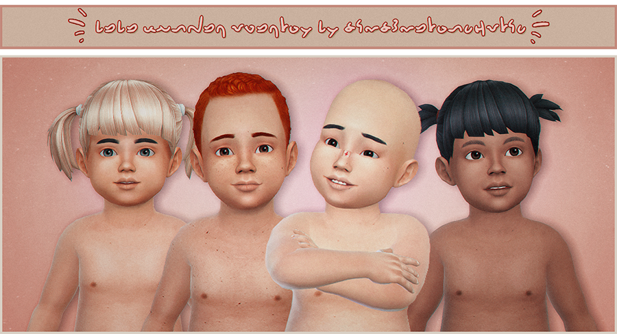 sims 4 toddler cc skin