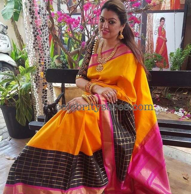 Sangeetha Yellow Bridal Saree - Saree Blouse Patterns