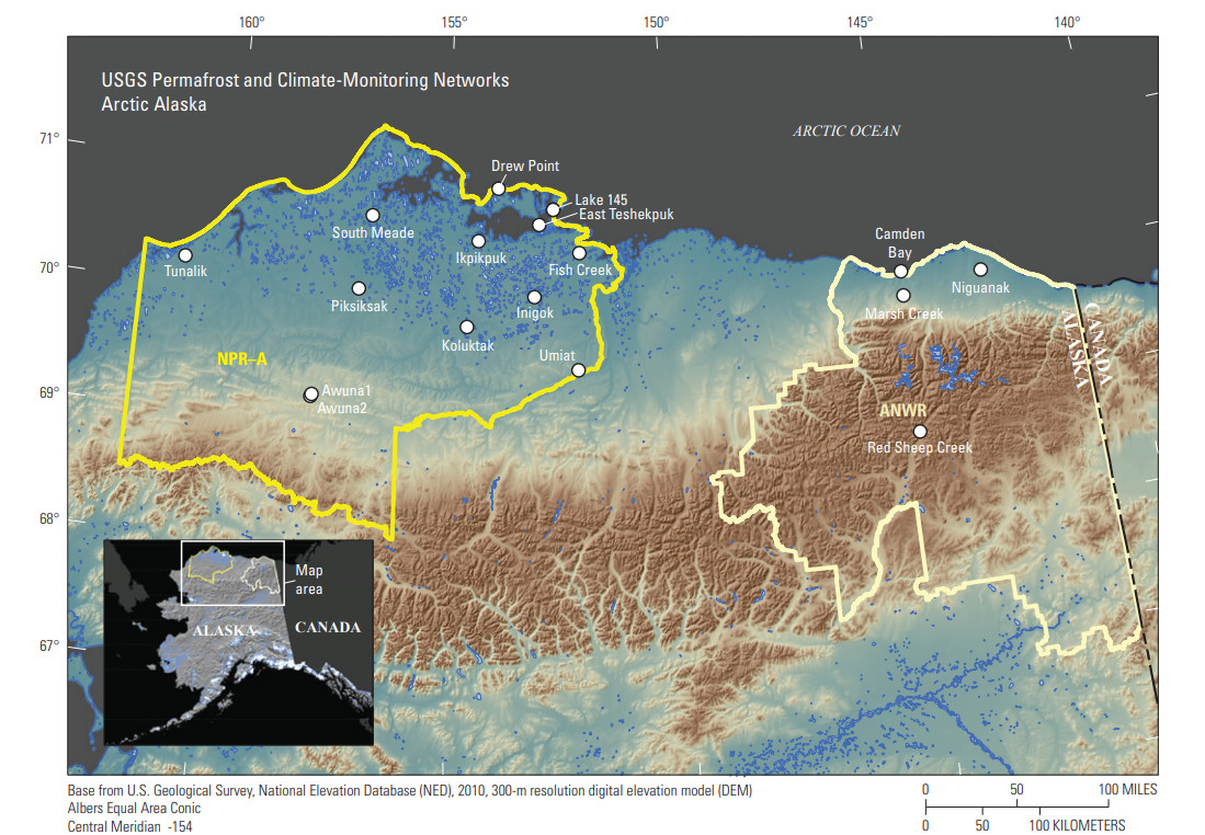 Deep Cold Alaska Weather & Climate North Slope USGS Data