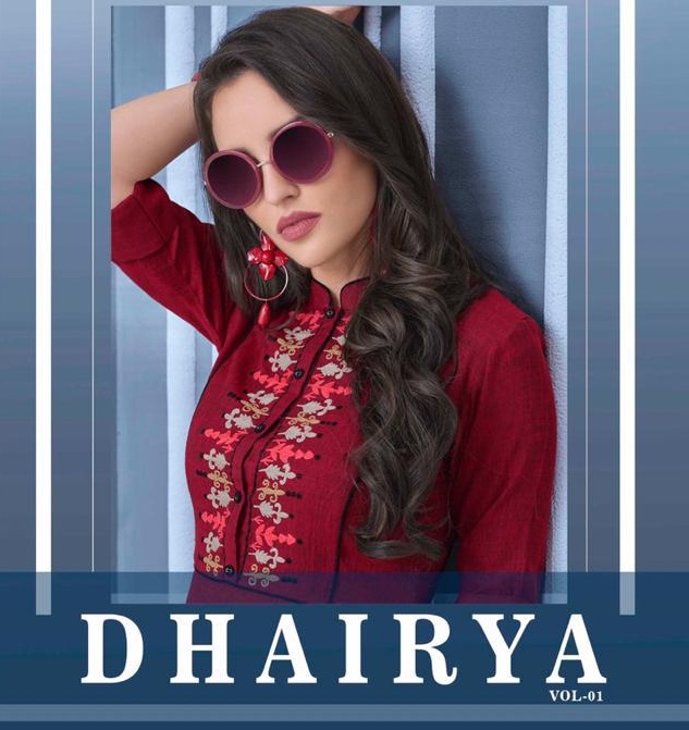 Shubh Nx Dhairya vol 1 handwork kurtis wholesaler