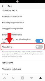 Privasi  Visibilitas akun Instagram - NCEP TUTORIAL