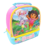 Dora The Explorer And Boots Girls Pink & Blue Dome School Lunchbox Lowest Price