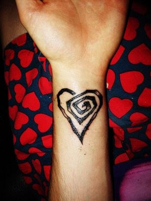 heart tattoos for women on hip. Tattoos on Wrist
