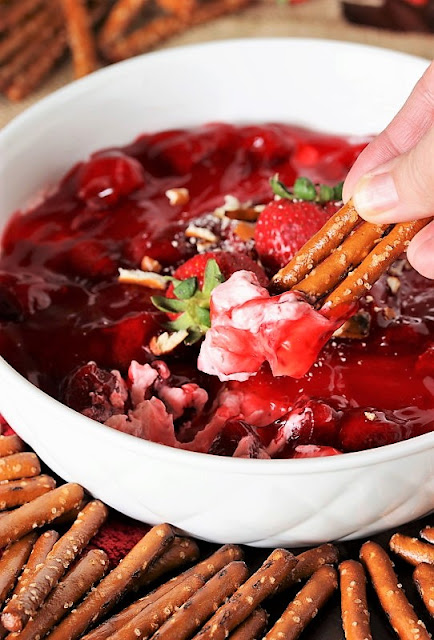 Strawberry Dip with Pretzels Image