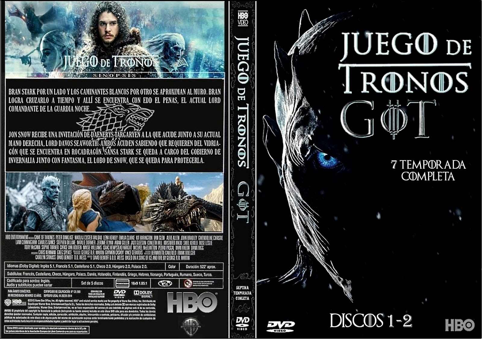 CoverMev Serie Juego de Tronos Temporada 7 Caratulas CoverMev Serie Juego de Tronos Temporada 7 Caratulas