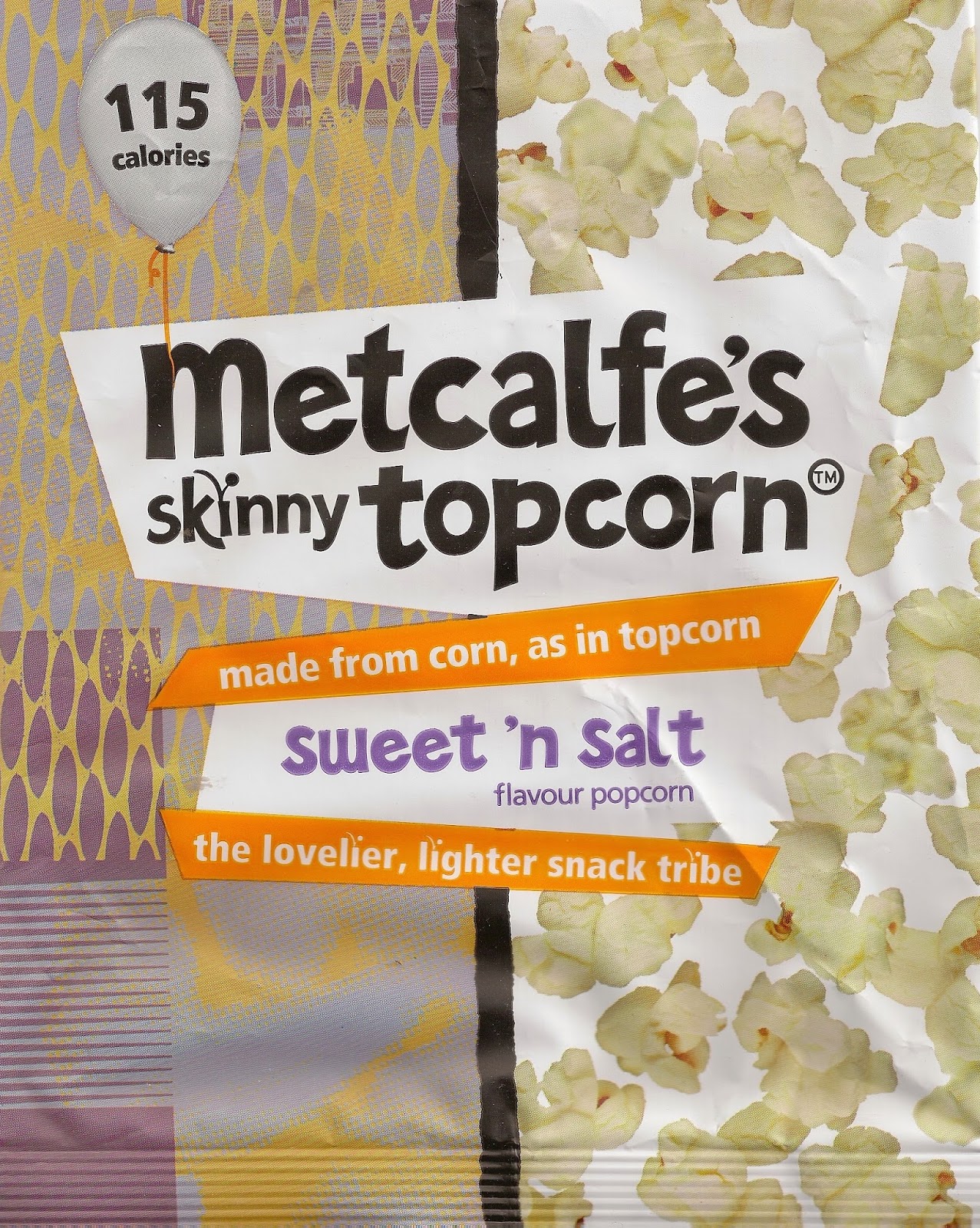 Cheeseburger Crisps & Other Stories Metcalfe's Skinny Popcorn Sweet 'n