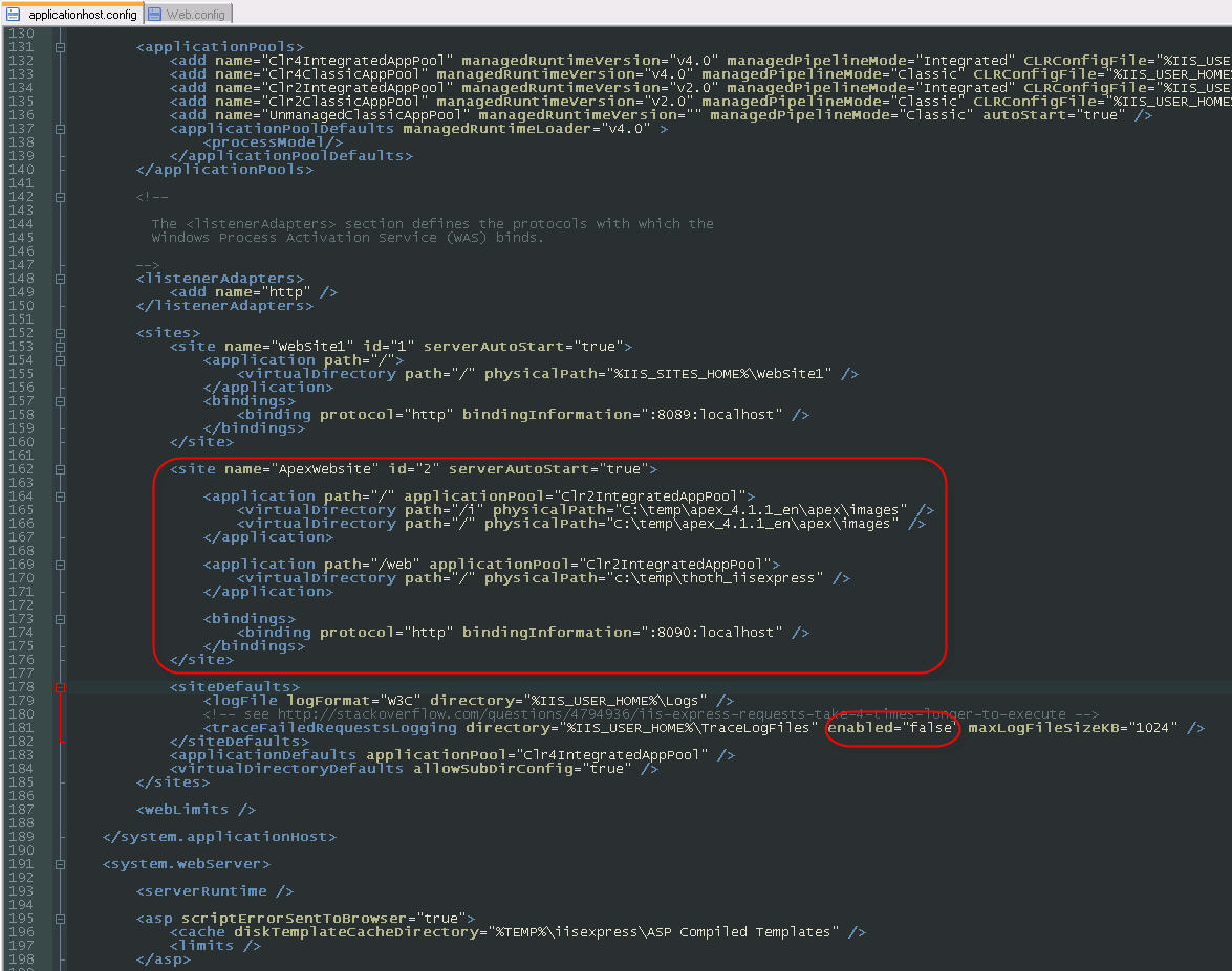 ORA00001 Unique constraint violated Using Apex with IIS Express